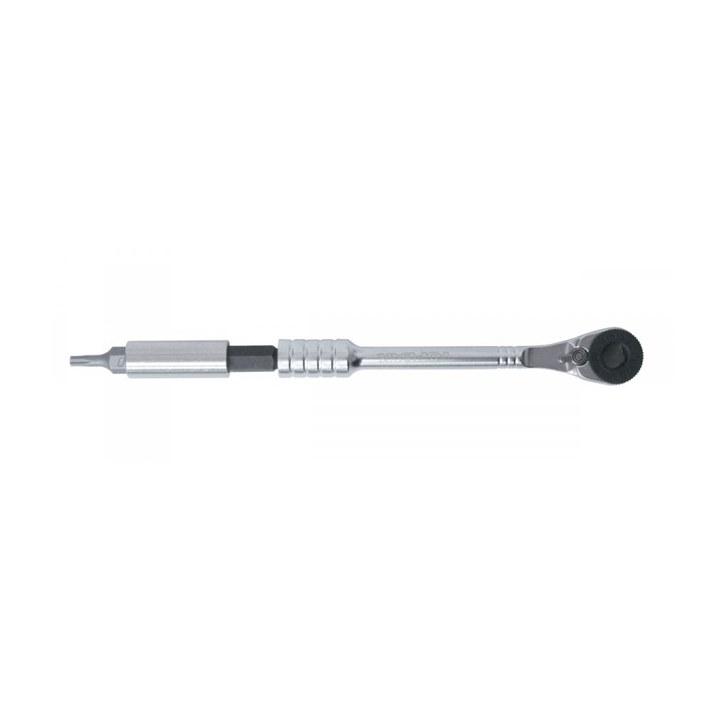 Topeak Ratchet Rocket Lite NTX+ bike multi-tool with adjustable torque, compact workshop tool for bicycle maintenance.