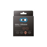 Crank Brothers Easy Release 2-bolt pedal cleats with adjustable fit and shims for cycling shoes.