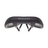 Ergon ST Gel men's touring saddle with orthopedic comfort and gel padding, designed for comfortable cycling rides.