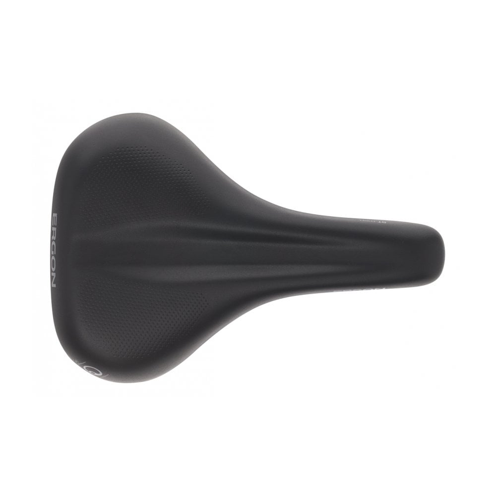Ergon ST Gel men's touring saddle with orthopedic comfort and gel padding, designed for bike components.