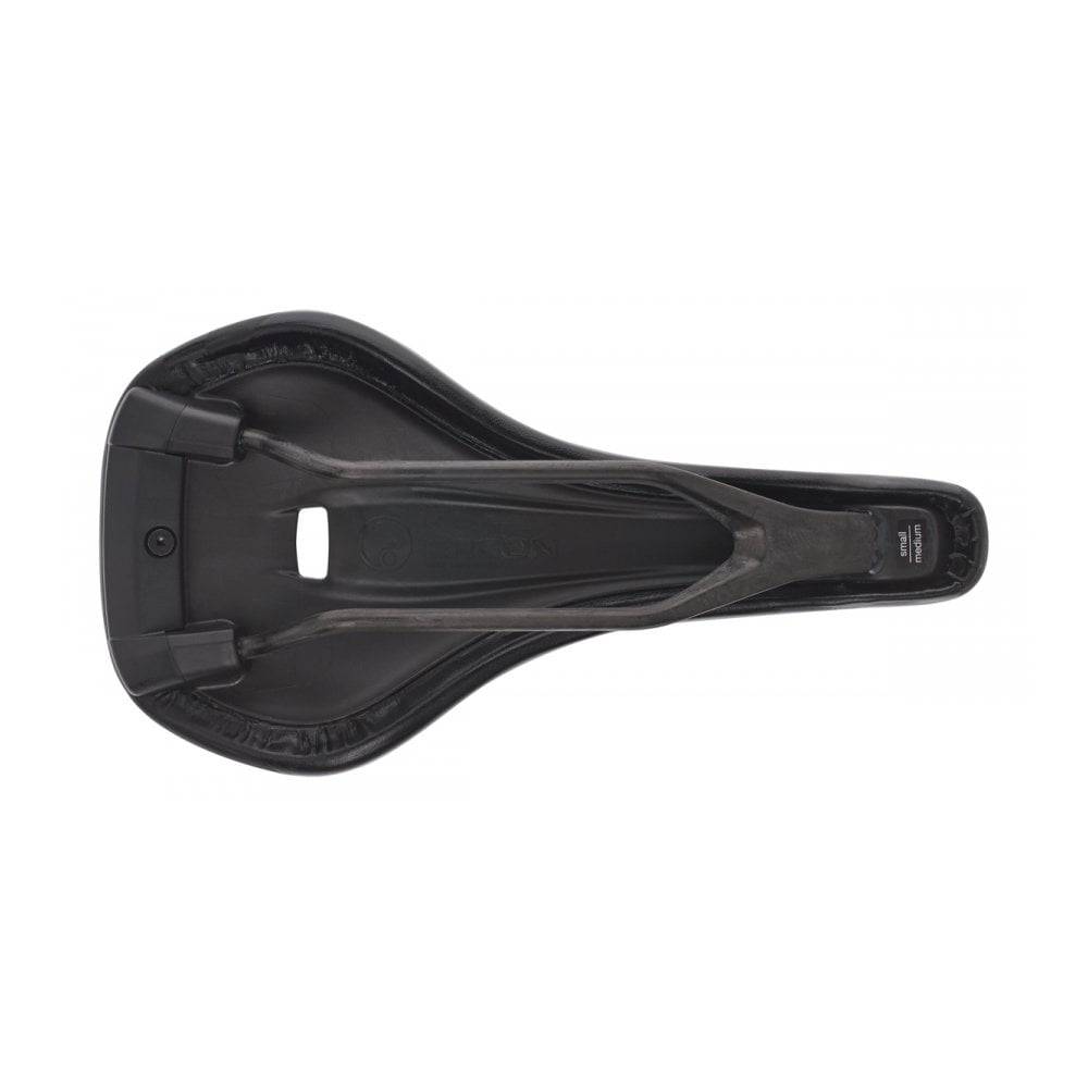 Ergon SR Road Pro Carbon men's bike saddle showing ergonomic design and lightweight carbon construction for road cycling comfort.