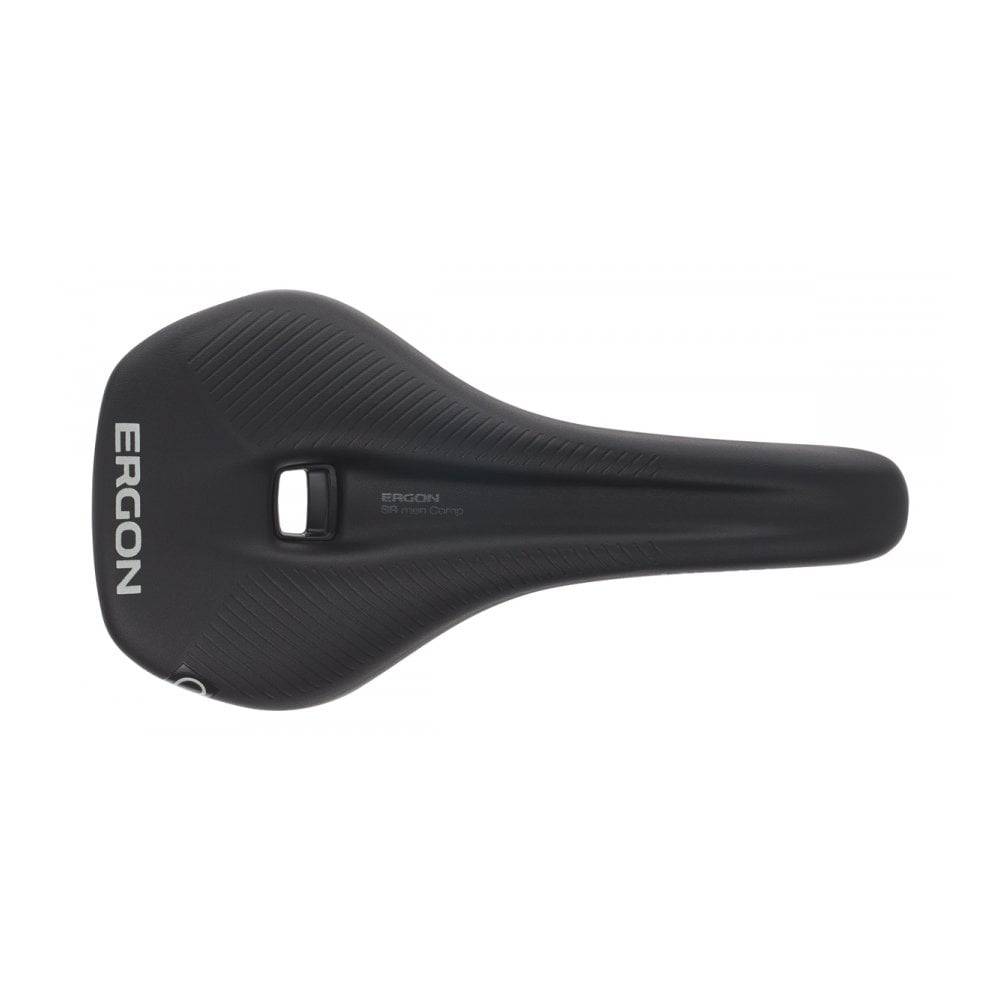 Ergon SR Road Comp men's saddle with pressure relief cut-out, lightweight bike saddle for road cycling comfort.