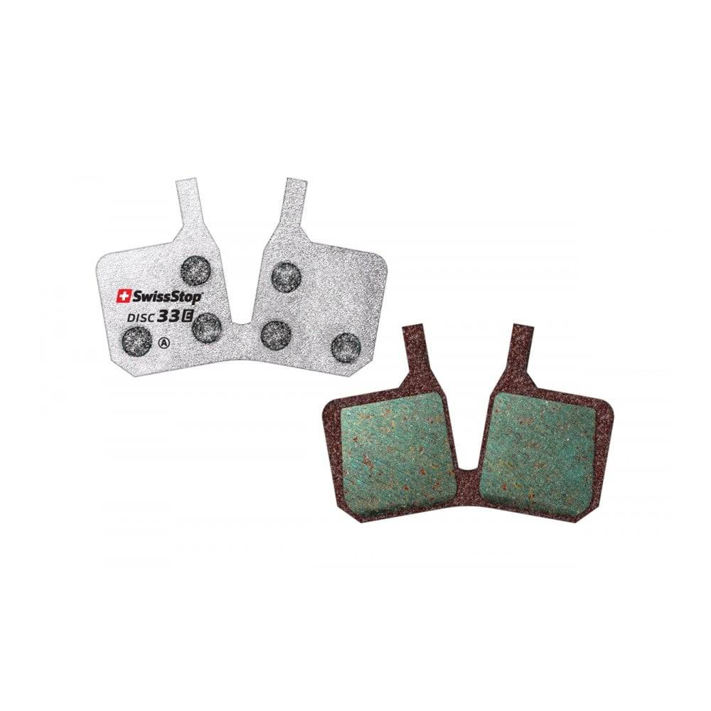 SwissStop Disc 33 brake pads for Magura MT5 and MT7 e-bike disc brakes, silver color, high-performance cycling components.