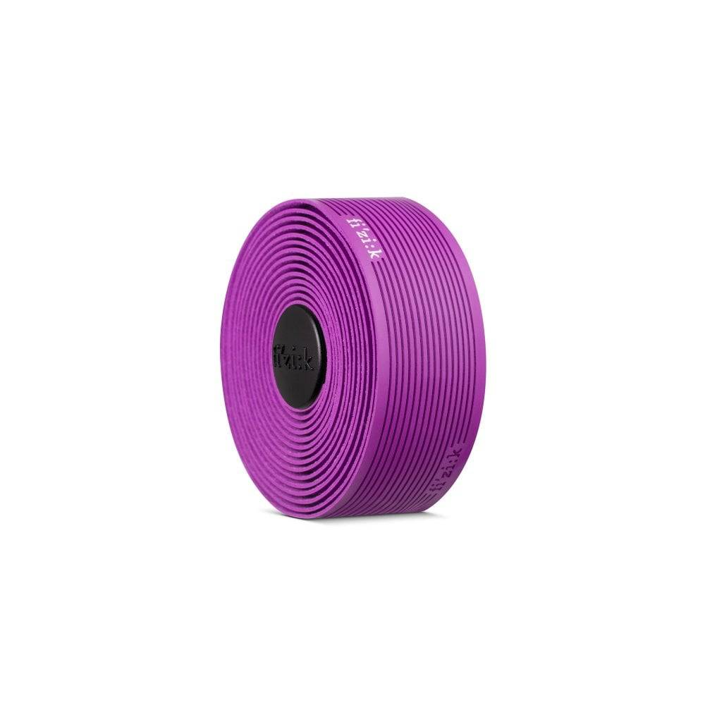 Fizik Vento Microtex Tacky Bar Tape for road bikes with non-slip grip and durable construction, shown wrapped around bike handlebars.