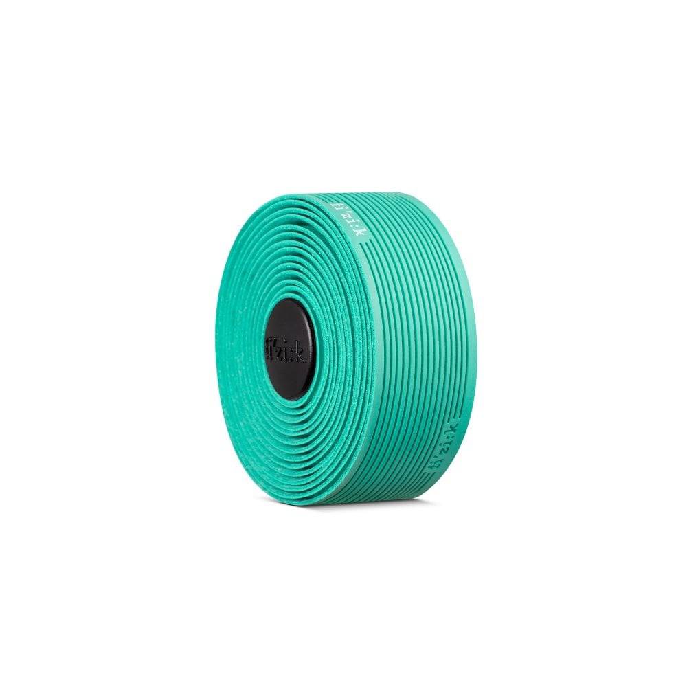 Fizik Vento Microtex Tacky Bar Tape for road bikes, featuring non-slip grip and durable construction, shown wrapped on handlebars.