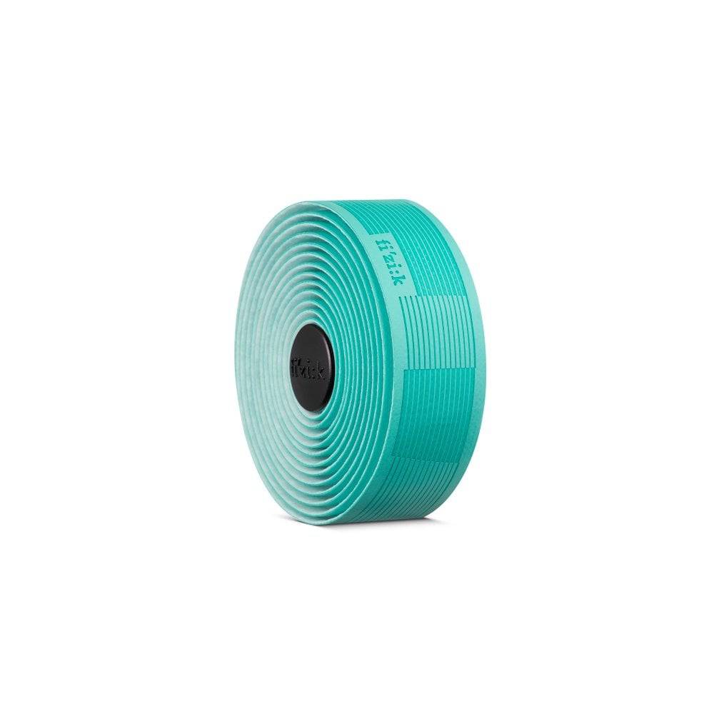 Fizik Vento Solocush Tacky cycling handlebar tape, lightweight and non-slip, wrapped around a bike handlebar for comfortable grip.