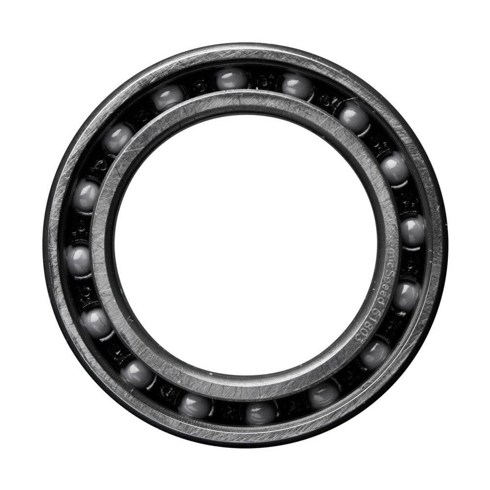 CeramicSpeed single bearing 61802 (6802) for cycling components, high performance low friction bearing close-up image.