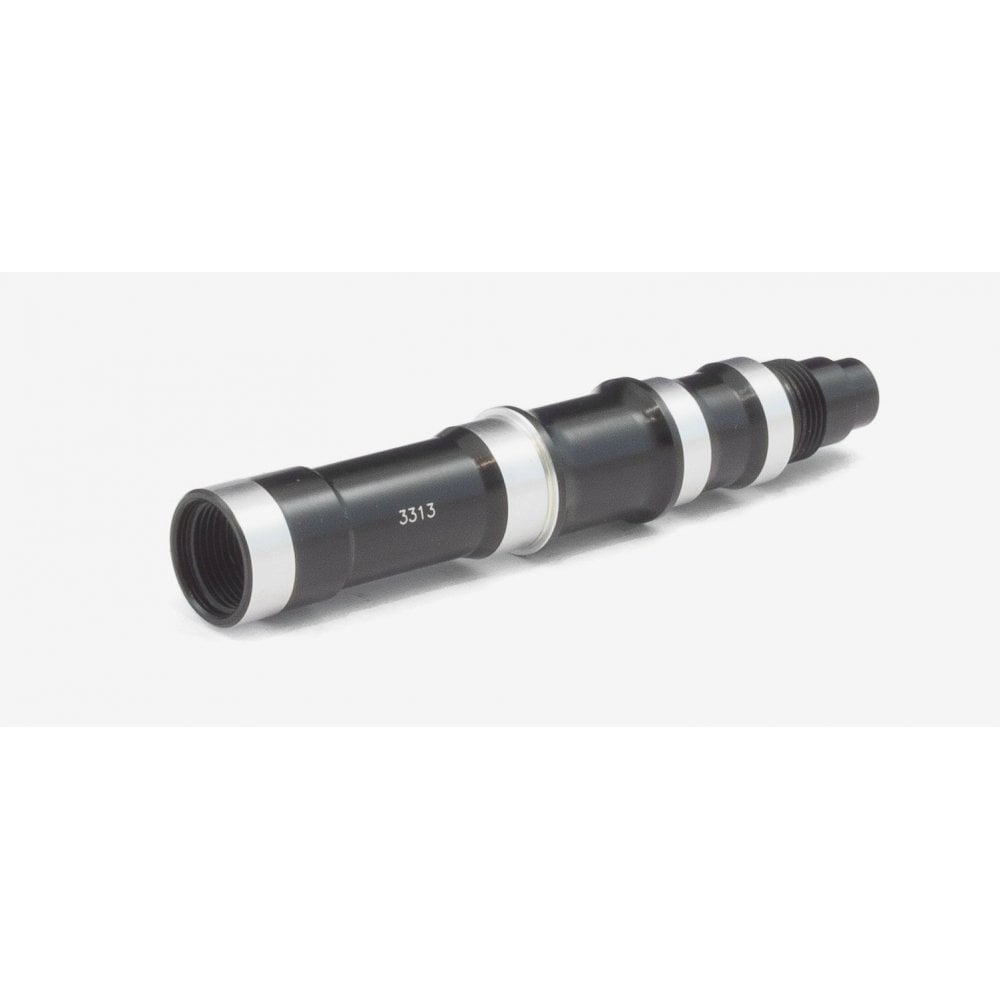 Vision rear hub axle in black for bike rear wheel, durable bike component, model U2048 ME176.