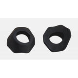 FSA asymmetric rim valve adaptor for Presta valves, suitable for tubeless and tube setups, shown on a bicycle wheel.