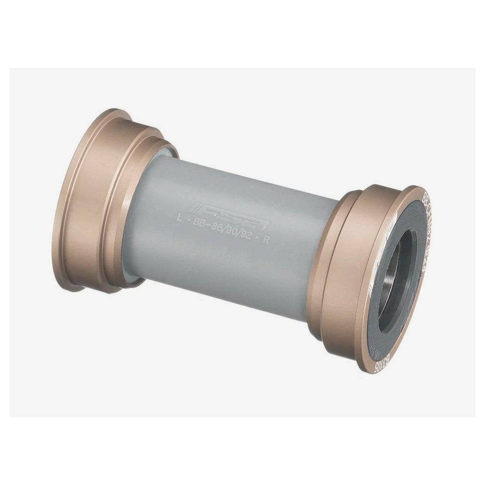 FSA BB92 steel bearing kit for alloy MTB crank bottom bracket upgrade, showing bearings and components in the image.