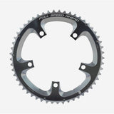 FSA Super Road chainring 53T black 2x11 speed bike component with 5 bolt 12mm pin, 130mm BCD for road cycling.