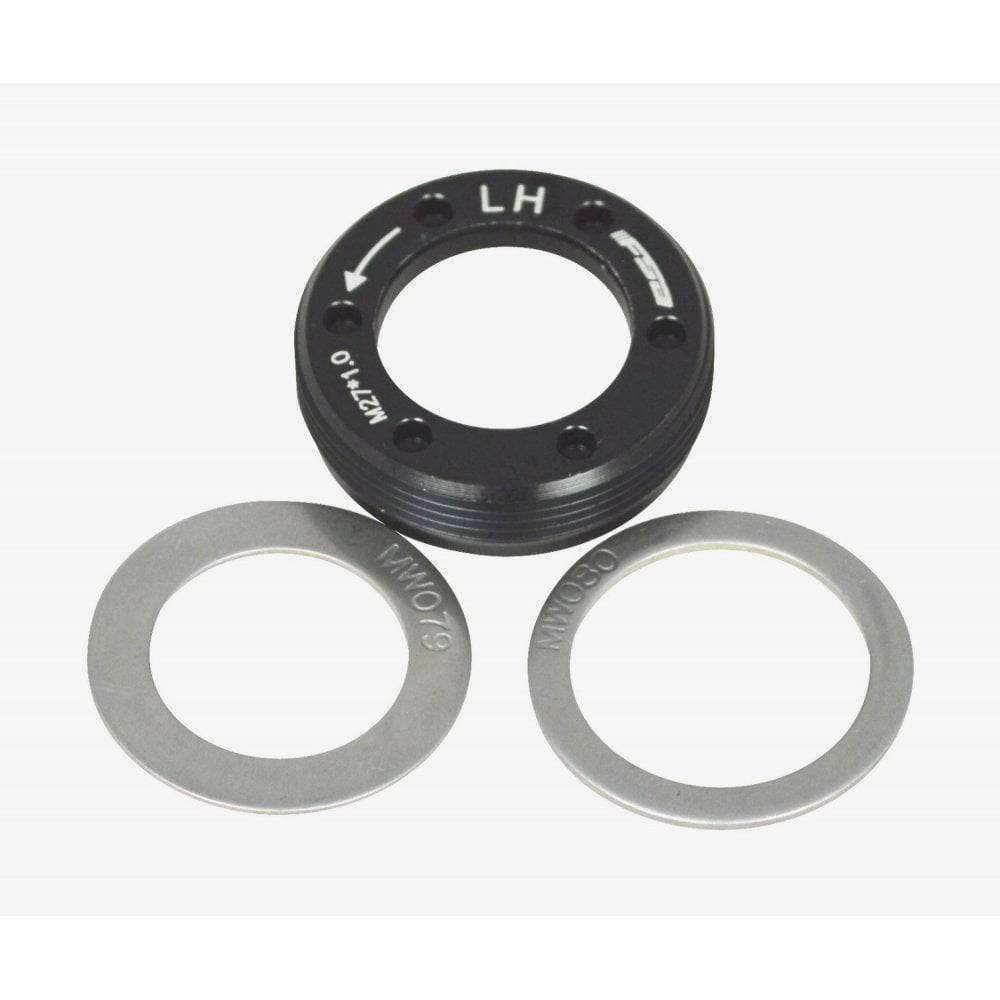 FSA self-extracting cap for MegaExo crank bolts with left-hand thread, component replacement for bicycle cranksets.