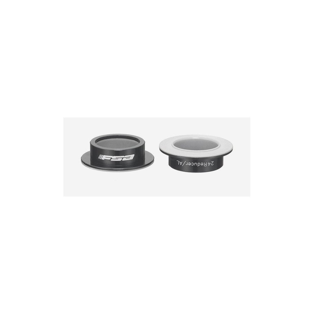 FSA 386Evo to 24mm spindle converter adapter for PF30 bottom bracket shells, bicycle component, black metal finish