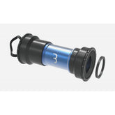 BBB BBO-29 BottomFit BB86/92 bottom bracket for 24mm axle cranksets, showing the black component with installation details.