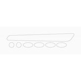 BBB BBP-50 Bikeskin clear frame protectors for bikes, showing scratch and weather-resistant transparent protection accessories.