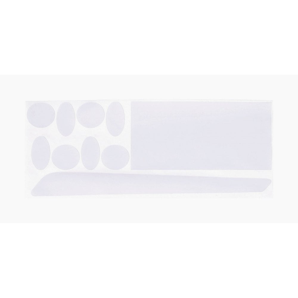 BBB BBP-57 ClearSkin frame protector, transparent bike frame scratch guard pads on a bicycle frame, accessory for bike protection.