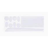 BBB ClearSkin Frame Protector for bikes, transparent scratch guard pads attached to bike frame for protection and style.