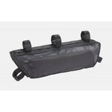 Black BBB BSB-142 Middle Mate bike frame bag with 4L capacity, water-resistant zippers, designed for bike accessories and storage.