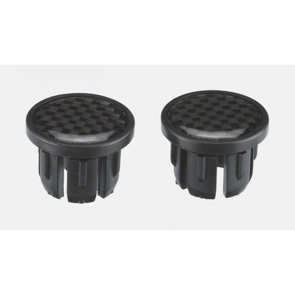 Pair of BBB BHT-92S black handlebar end caps with logo, designed for bike bar tape security and component protection.