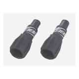 BBB BCB-96 non-threaded barrel adjuster set for derailleur and brake cables, featuring two metal components for cable tension adjustment.