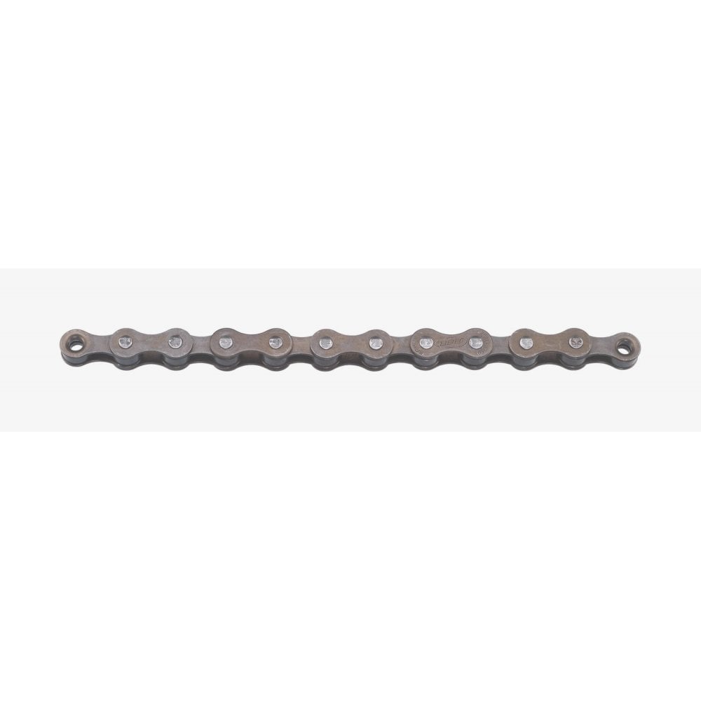 Grey BBB BCH-010 SingleLine chain for single speed and 1-7 speed internal gear hubs, shown on a bicycle component.