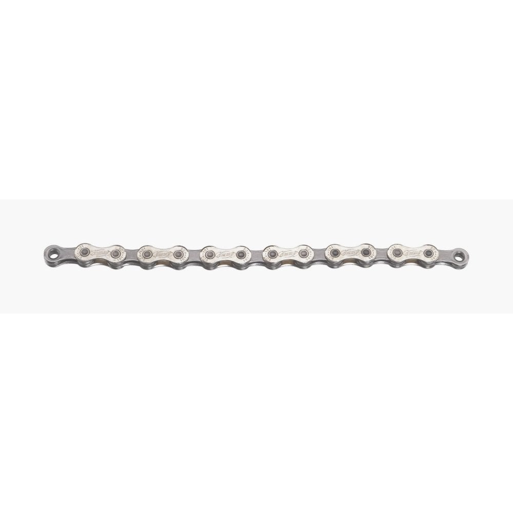 Grey BBB PowerLine 10-speed bike chain with 114 links and SmartLink II for easy installation, designed for bicycle components.
