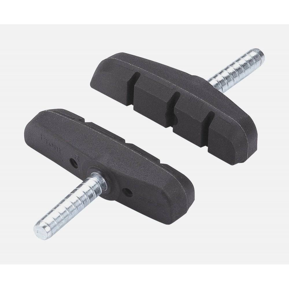 BBB Cantistop 65mm cantilever brake pads pair for bicycle braking components, showing the black rubber pads with metal clips.
