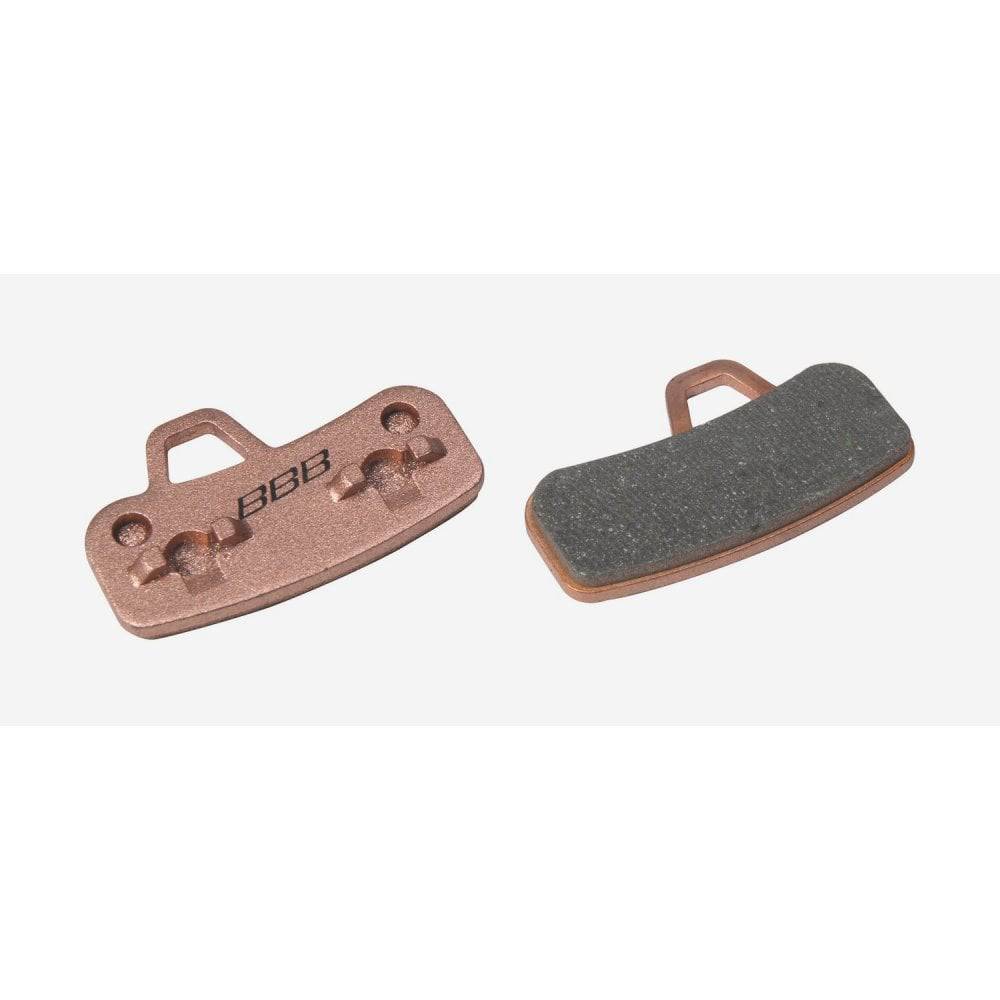 BBB BBS-493S DiscStop Sintered Brake Pads for Hayes Stroker Ace mountain bike brake system, showing metallic brake pad surfaces.