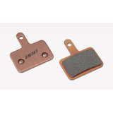 BBB BBS-52S DiscStop Sint brake pads for Shimano M515, 465, 475, 495, Nex C501, and C601 disc brakes, shown installed.