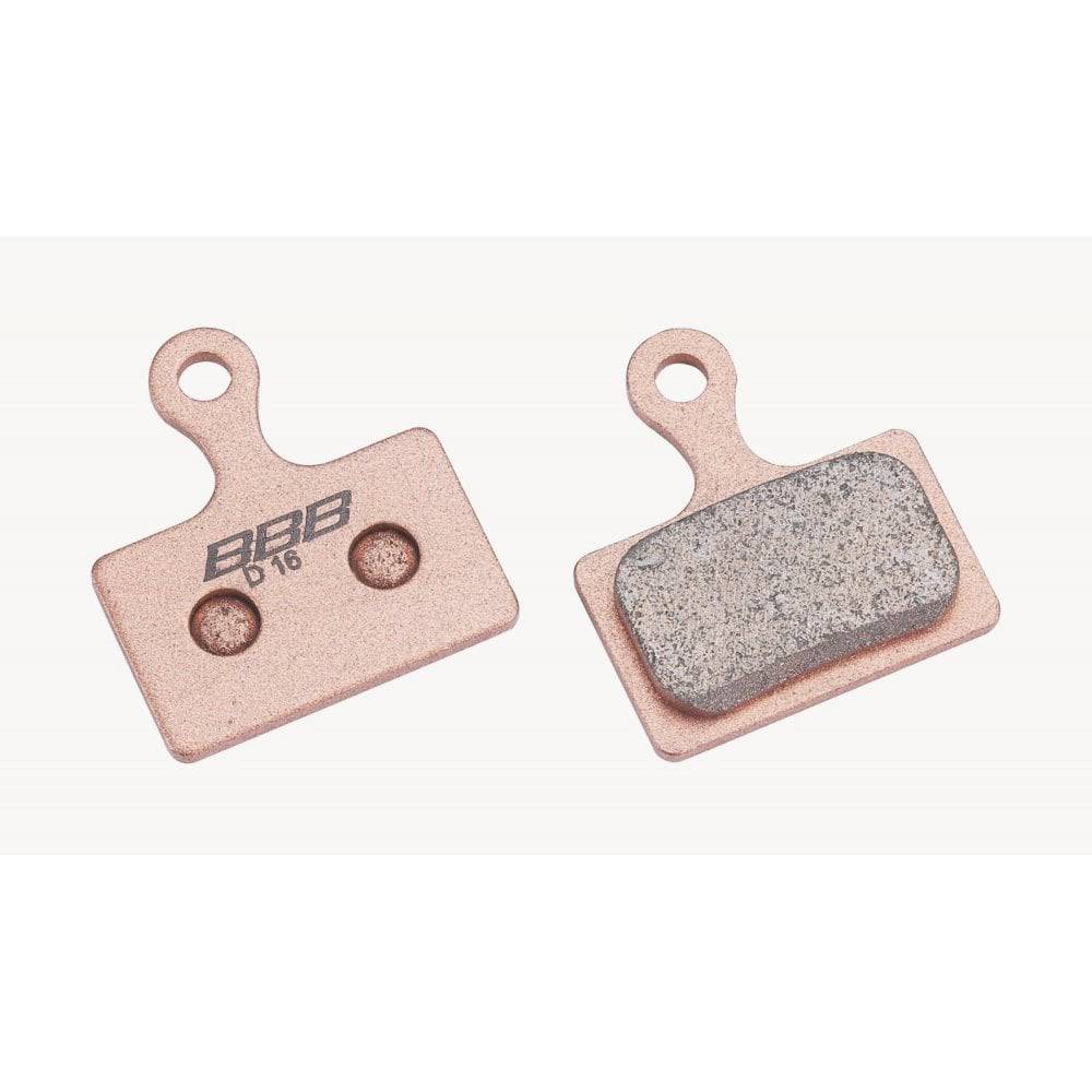 BBB BBS-561S DiscStop Sintered Brake Pads for Shimano BR-RS505/805 bike disc brake components, shown in a close-up image.