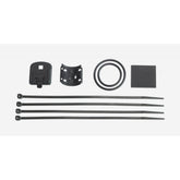 BBB BCP-74 bracket set for BCP-11W, 12W, 13W wireless cycle computer mounts, shown attached to bike handlebars.