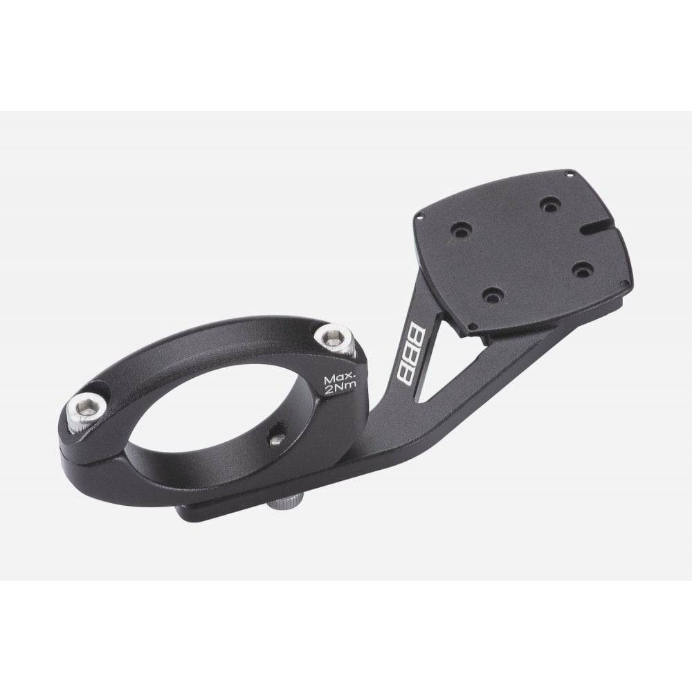BBB BCP-88 ErgoMount universal computer bracket mounted on a road bike handlebar, accessory for cycling computers and devices.