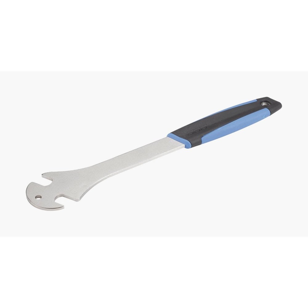 BBB BTL-10D Hi-Torque L pedal wrench, 33cm ergonomic double-sided bike tool, used in workshop for bike maintenance.