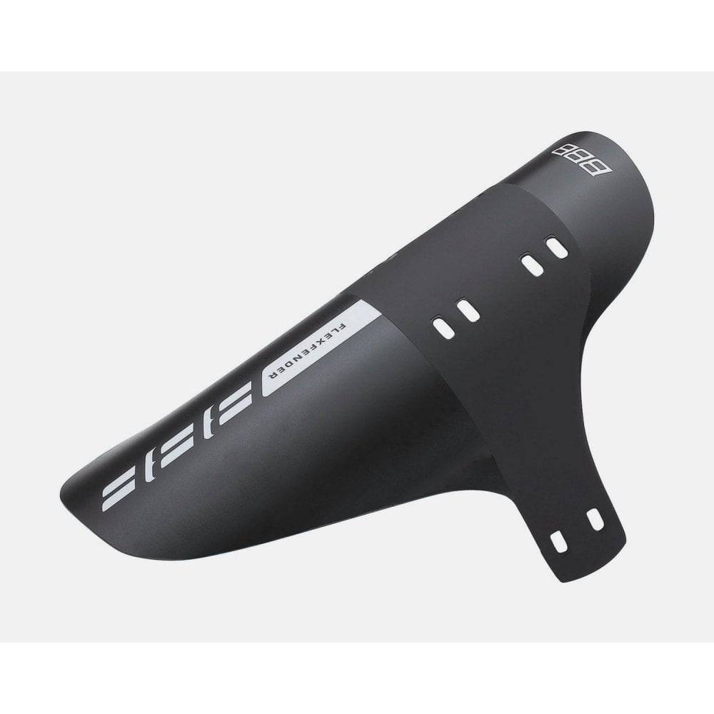 Black BBB BFD-31 FlexFender MTB bike fenders with mounting straps for front and rear bike protection.
