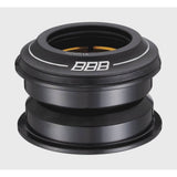 BBB BHP-51 semi-integrated headset with 44mm internal diameter and sealed bearings, shown with metal components and assembly details.