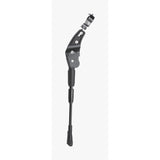 BBB BKS-04 MultiKick kickstand for sport bikes, adjustable length with quick fold mechanism, shown attached to a bike.