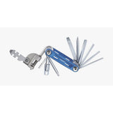 BBB PrimeFold Mini Bike Repair Tool Kit with 16 functions, compact folding design, ideal for bike maintenance and repairs.