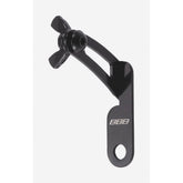 BBB BSP-94 FrameFix clamp for race number plates, lightweight aluminum mounting accessory on a black background.