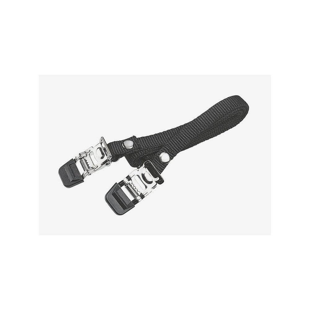 BBB BPD-30 bike toe clip straps made of durable nylon for standard pedals, designed to secure cycling shoes during rides.