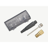 BBB BFP-90 Valve Kit Adapter for sports balls, inflatable boats, and pools, showing various adapters and inflation valves.