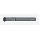 BBB BMP-50 Samurai telescopic mini bike pump in grey, 210mm, designed for high-pressure bicycle tire inflation.