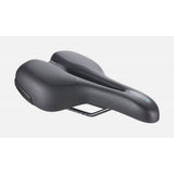 BBB BSD-111 SportPlus Ergo bike saddle with steel rails, unisex comfort seat, 170x270mm for cycling components.