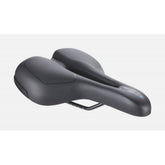 BBB BSD-112 SportPlus Ergo Bike Saddle with steel rails, unisex touring design, 185x270mm for comfortable cycling.