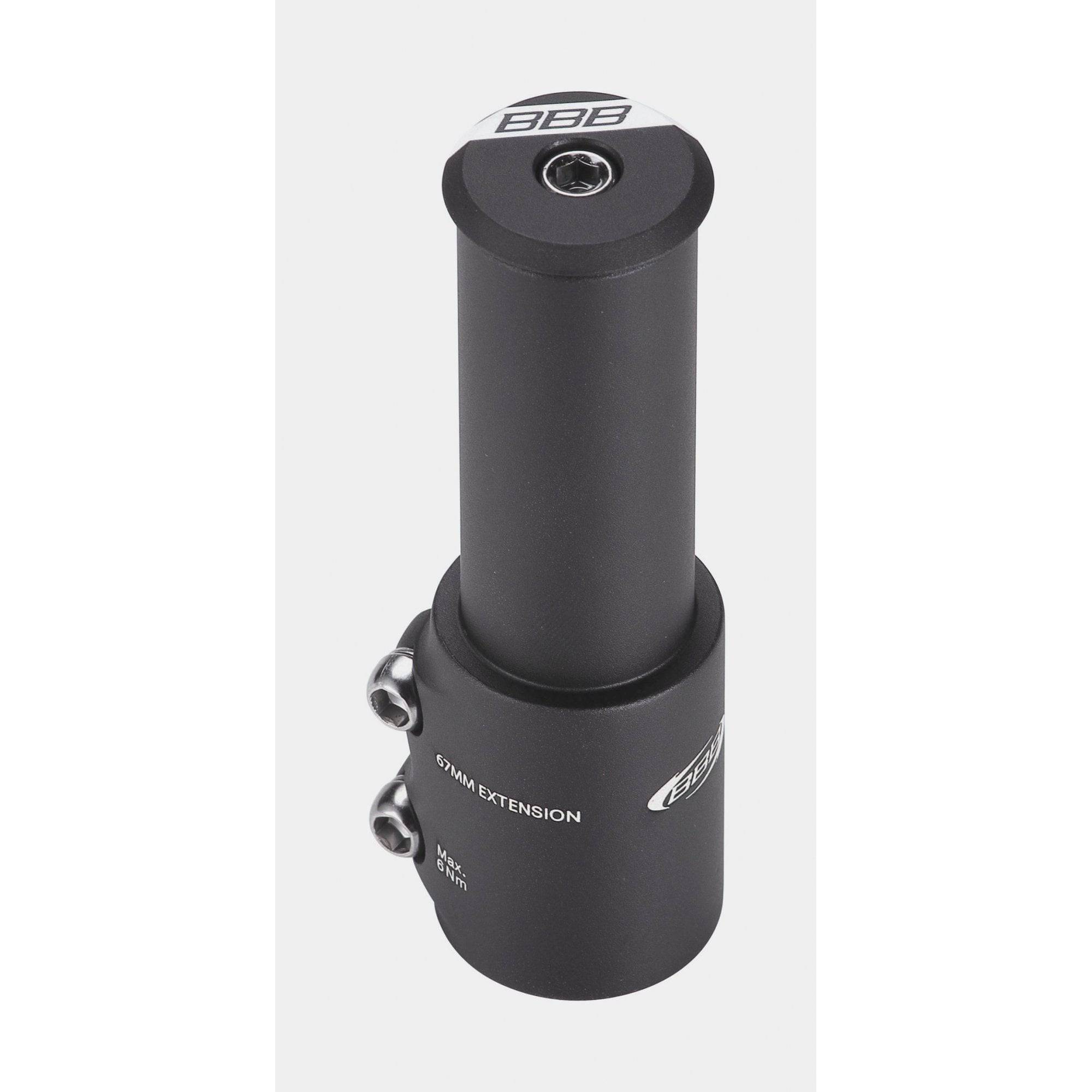BBB BHP-22 TubeExtend steerer extender for 28.6mm handlebar height adjustment, black, bicycle component