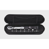 BBB BTL-73 TorqueFix 1/4 inch drive torque wrench with hex and Torx keys in a workshop case