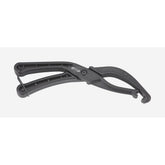 BBB BTL-78 EasyTyre Fitting Tool for bike tyre installation, shown in a workshop setting with the tool in hand.