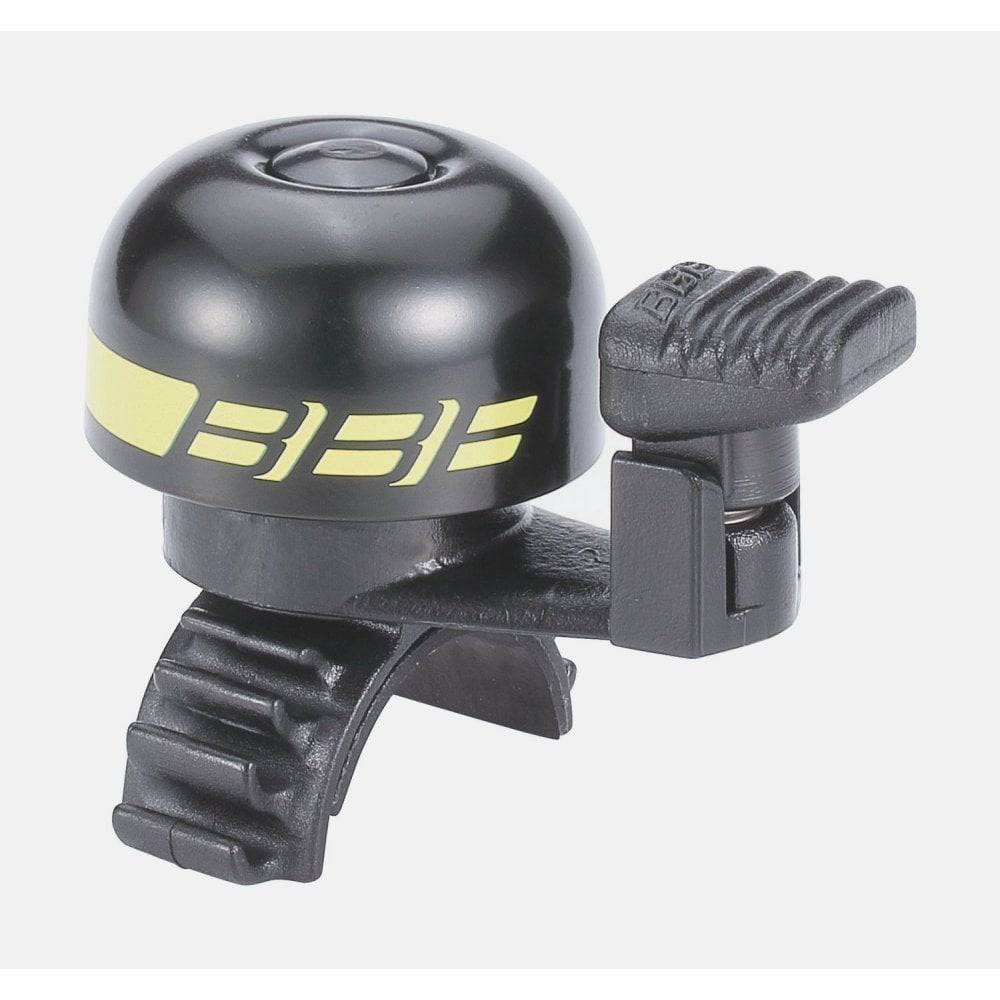 BBB EasyFit Deluxe Bike Bell with quick-release mount, accessories for bicycles, metal bell with ergonomic design and easy installation.