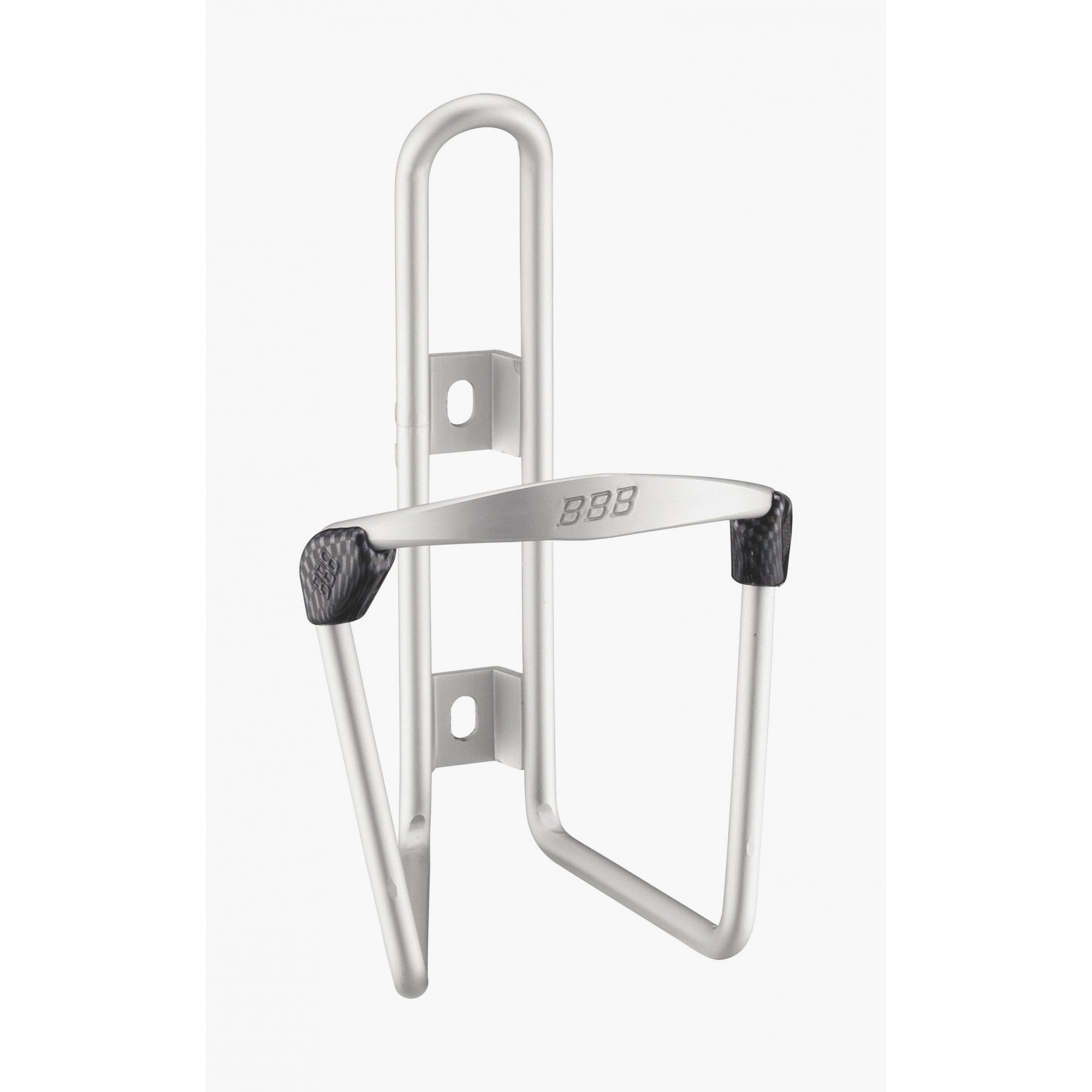 BBB FuelTank bottle cage, durable cycling water bottle holder with stainless steel bolts, mounted on a bike frame.