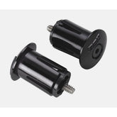 BBB Screwon End Caps BHT-96 for bar tape, black handlebar tape set with secure end caps attached, cycling component accessories.