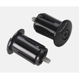 BBB Screwon End Caps BHT-96 for bar tape, black handlebar tape set with secure end caps attached, cycling component accessories.